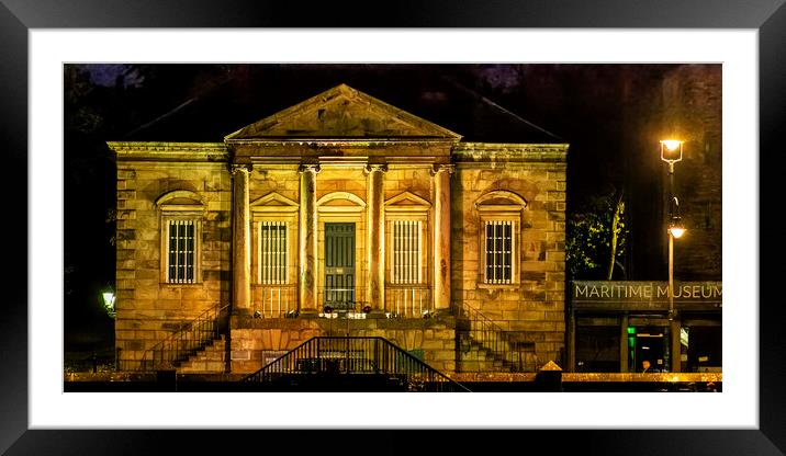 The Customs House in Gold Framed Mounted Print by Keith Douglas
