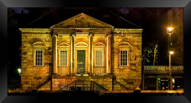The Customs House in Gold Framed Print by Keith Douglas