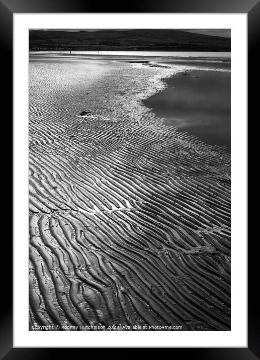 Ripples in the sand Framed Mounted Print by Rodney Hutchinson