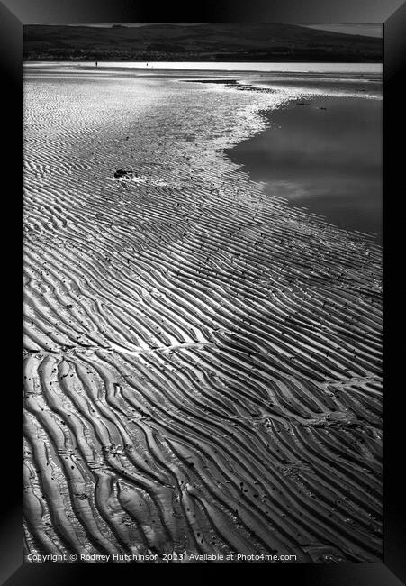 Ripples in the sand Framed Print by Rodney Hutchinson