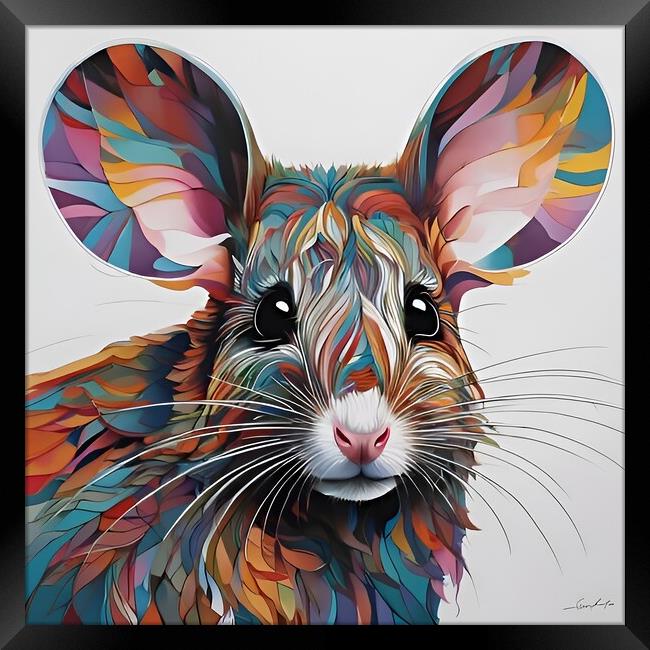 Mouse Portrait Framed Print by Scott Anderson