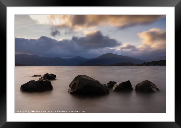 Loch Lomand stones 952  Framed Mounted Print by PHILIP CHALK