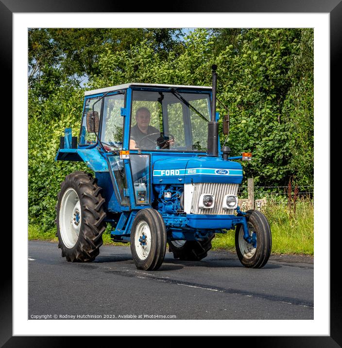 Ford 2610 Tractor Framed Mounted Print by Rodney Hutchinson