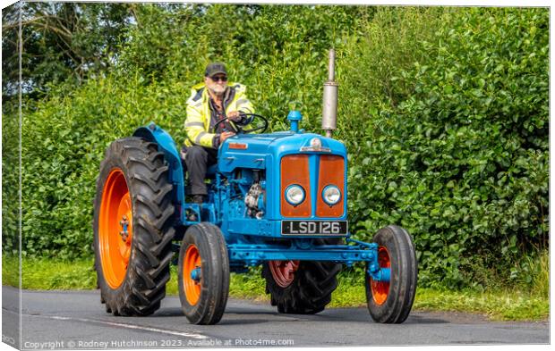 Fordson Super Major Tractor Canvas Print by Rodney Hutchinson