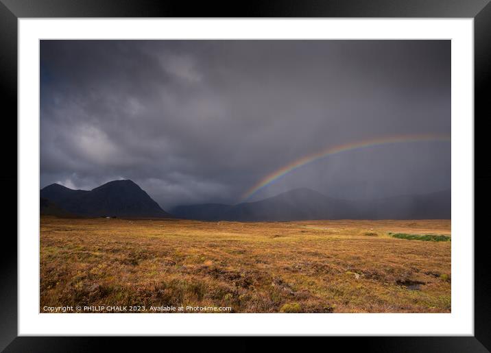 Black mountain rainbow 953  Framed Mounted Print by PHILIP CHALK