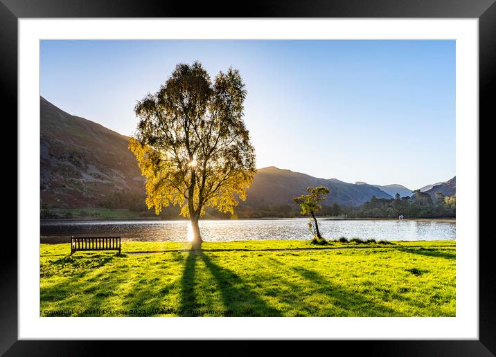 Autumn sunrise on Ullswater Framed Mounted Print by Keith Douglas