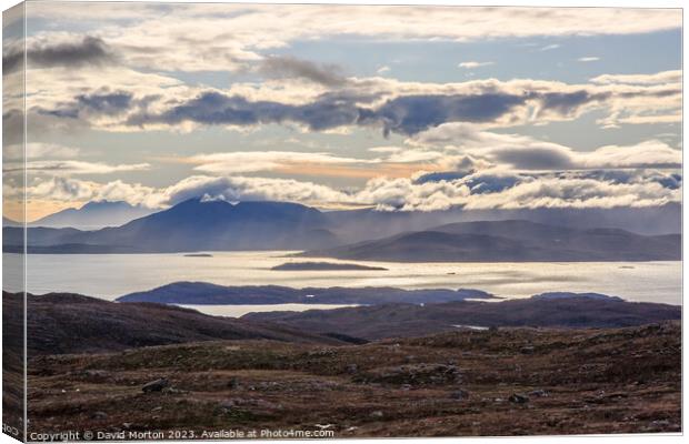 Isle of Skye from Applecross Canvas Print by David Morton