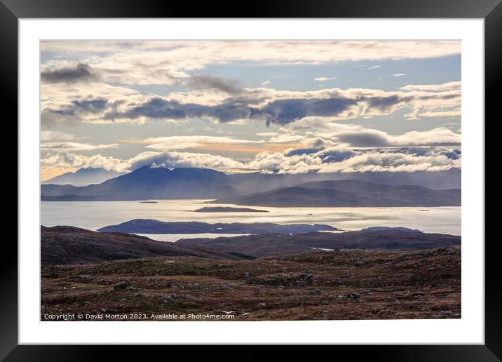 Isle of Skye from Applecross Framed Mounted Print by David Morton