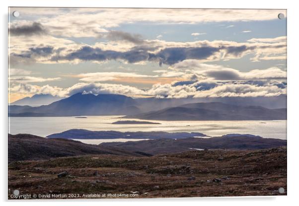 Isle of Skye from Applecross Acrylic by David Morton
