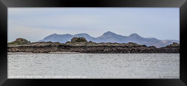 Mountains of Rum from Mallaig Framed Print by David Morton