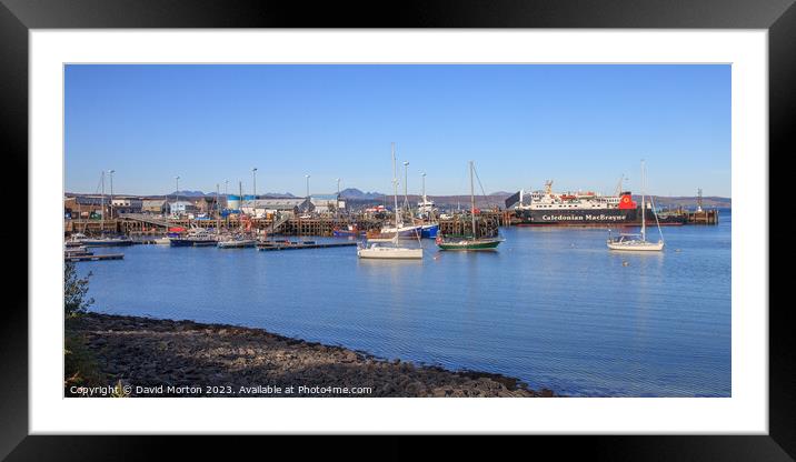 Mallaig Harbour Framed Mounted Print by David Morton