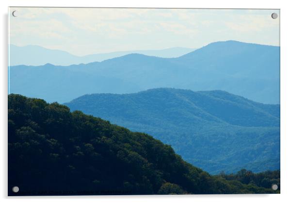 Blue Ridge Mountains, Shenandoah National Park Acrylic by John Chase