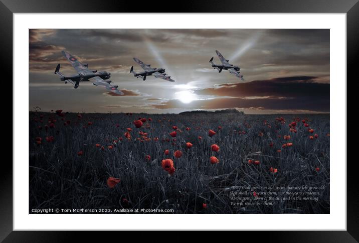 'For The Fallen' Framed Mounted Print by Tom McPherson