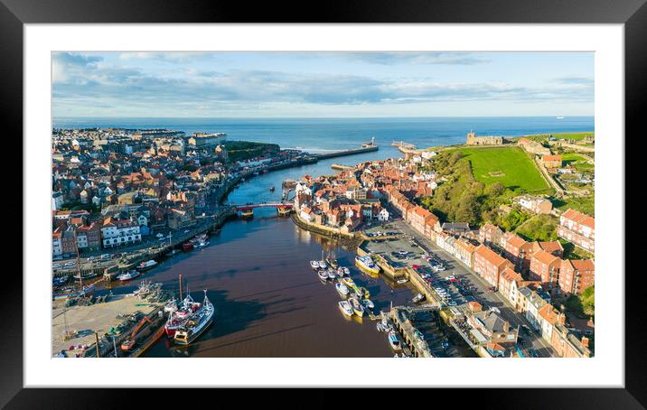Whitby Views Framed Mounted Print by Apollo Aerial Photography