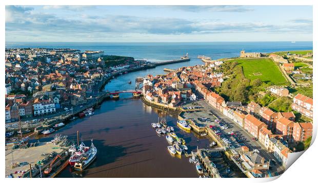 Whitby Views Print by Apollo Aerial Photography