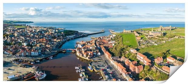 Whitby view Print by Apollo Aerial Photography