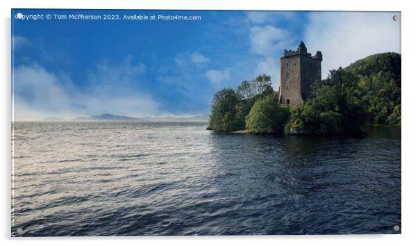 Urquhart Castle overlooking Loch Ness Acrylic by Tom McPherson