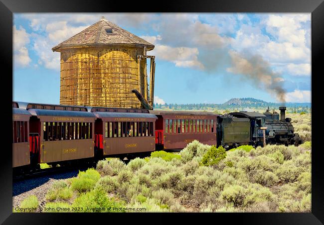 Cumbres & Toltec Scenic Railroad, Colorado and New Mexico Framed Print by John Chase