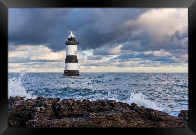 Penmon Lighthouse, Anglesey Framed Print by Keith Douglas