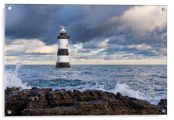 Penmon Lighthouse, Anglesey Acrylic by Keith Douglas