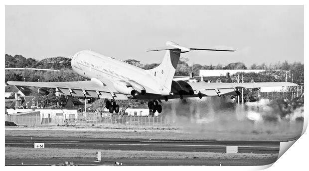 Royal Air Force VC-10 blasting off Print by Allan Durward Photography