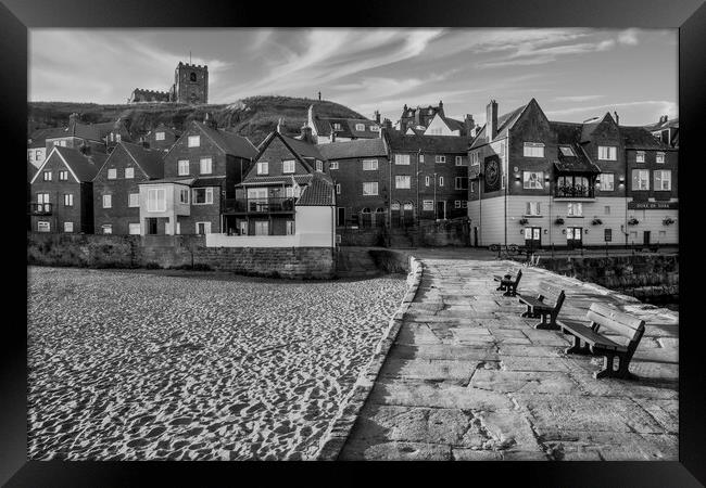 Whitby Tate Hill Pier Framed Print by Tim Hill