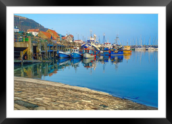 Scarborough Harbour   Framed Mounted Print by Alison Chambers