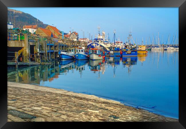 Scarborough Harbour   Framed Print by Alison Chambers