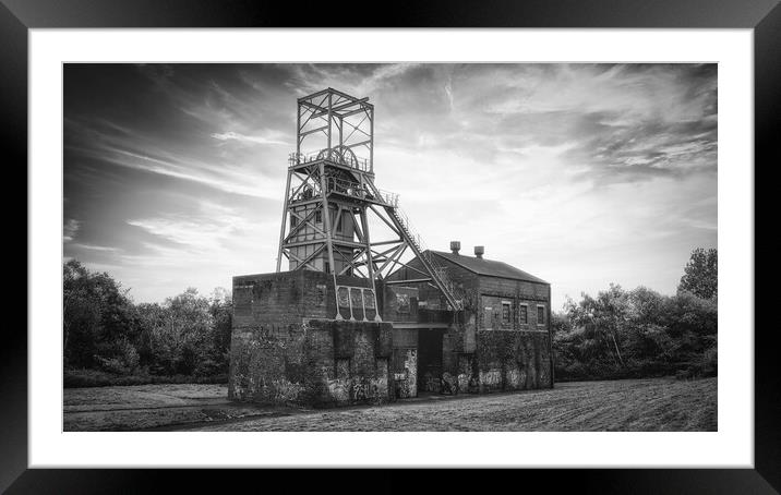  Barnsley Main Black and White Framed Mounted Print by Tim Hill