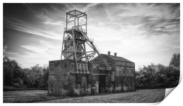  Barnsley Main Black and White Print by Tim Hill