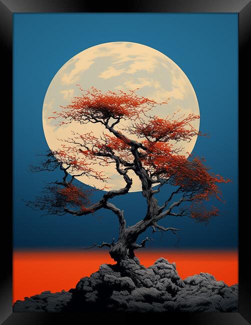 The Big Moon Framed Print by Steve Smith