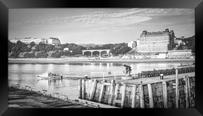 Scarborough Monochrome Framed Print by Tim Hill
