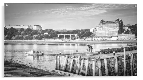 Scarborough Monochrome Acrylic by Tim Hill