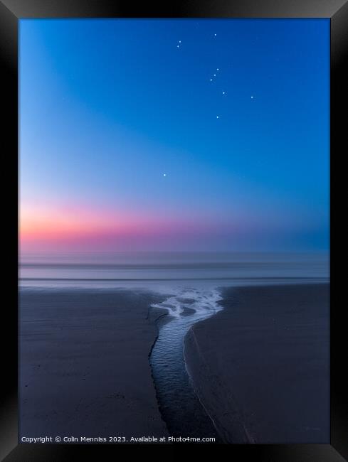 Orion Greets The Dawn II Framed Print by Colin Menniss