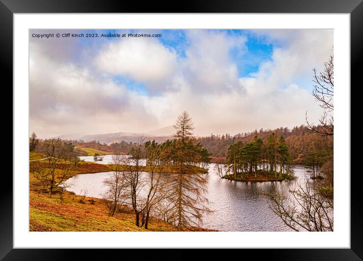 Autumn at Tarn Hows Framed Mounted Print by Cliff Kinch