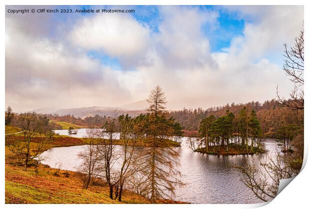 Autumn at Tarn Hows Print by Cliff Kinch