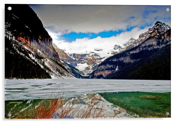 Lake Louise Victoria Glacier Banff National Park Alberta Canada Acrylic by Andy Evans Photos
