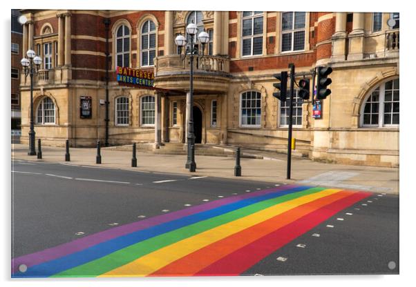 Battersea Arts Centre Rainbow Crossing Acrylic by Rich Fotografi 
