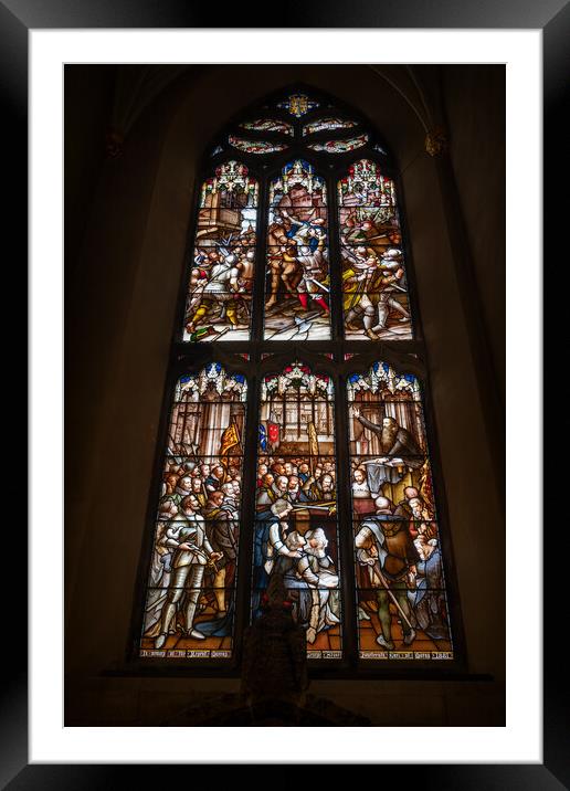 Assassination and Funeral of Regent Moray Window Framed Mounted Print by Artur Bogacki