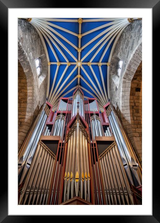 Pipe Organ And Vault In St Giles Cathedral, Edinburgh Framed Mounted Print by Artur Bogacki