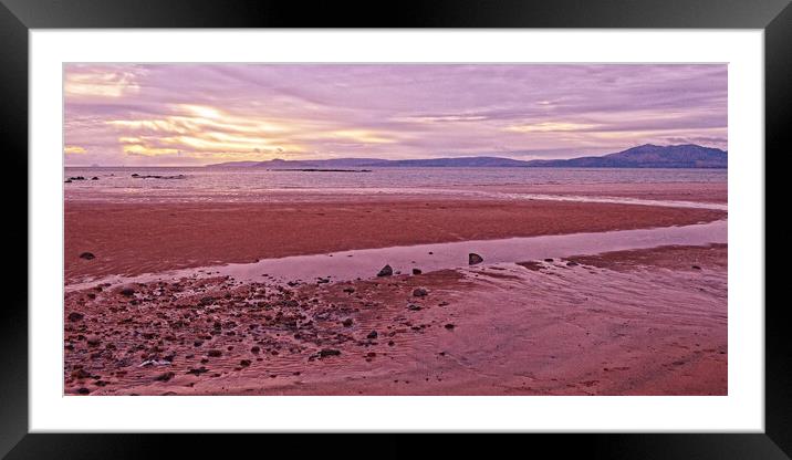 Seamill beach, Ayrshire, Scotland Framed Mounted Print by Allan Durward Photography