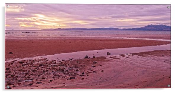 Seamill beach, Ayrshire, Scotland Acrylic by Allan Durward Photography