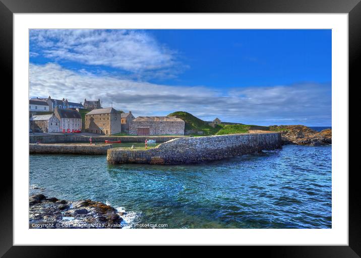 Portsoy Harbour Aberdeenshire Fishing Village Scotland  Framed Mounted Print by OBT imaging