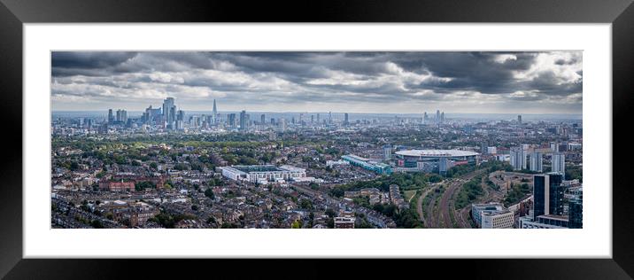 North London Views Framed Mounted Print by Apollo Aerial Photography