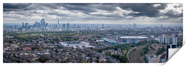North London Views Print by Apollo Aerial Photography