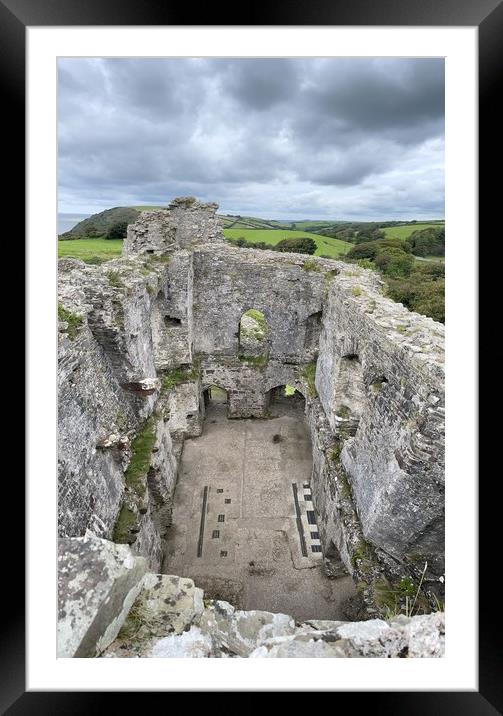 Llansteffan castle Framed Mounted Print by Rachael Hood