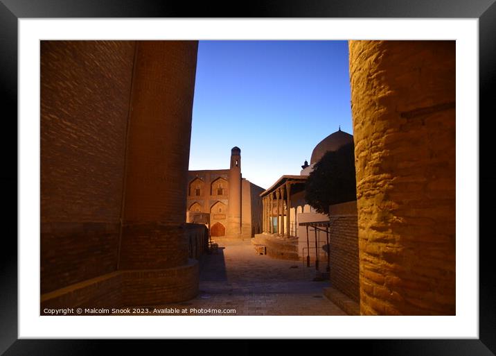The Ancient City Of Khiva Framed Mounted Print by Malcolm Snook