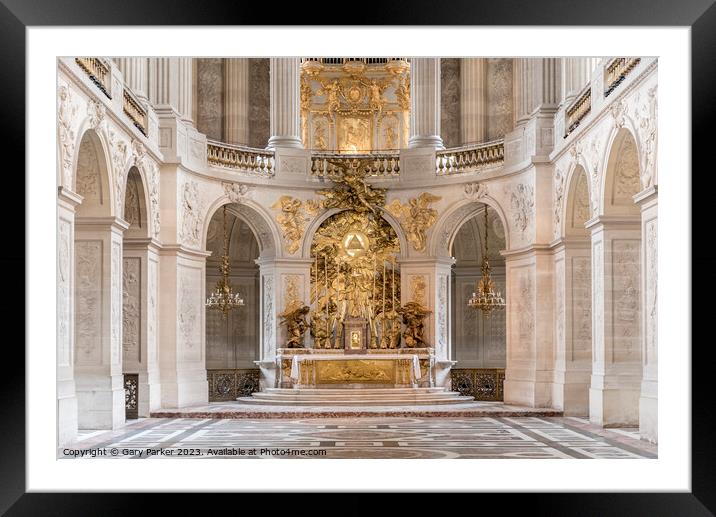 Chapel in Versailles Palace, Paris, France Framed Mounted Print by Gary Parker