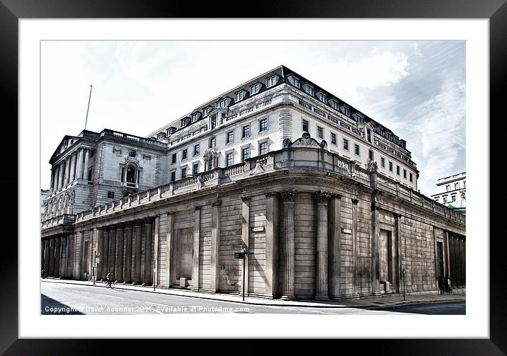 The Bank of England Framed Mounted Print by Dawn O'Connor