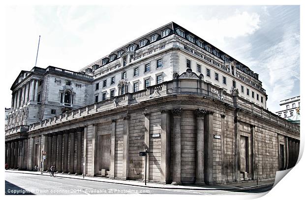 The Bank of England Print by Dawn O'Connor